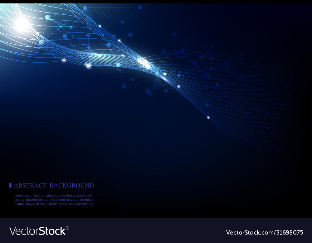 Abstract smooth line vector image Abstract smooth line