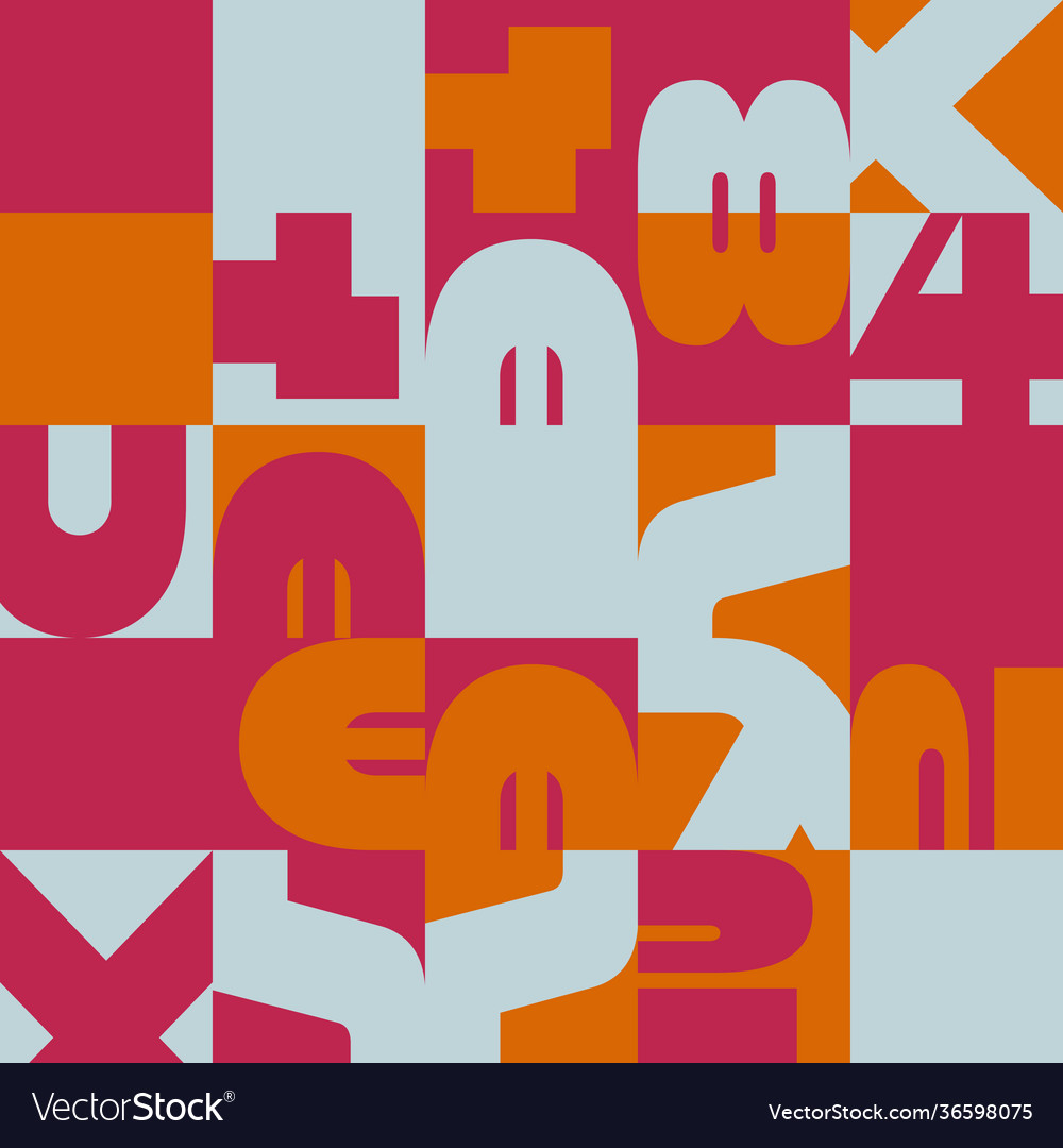 Deconstructed abstract pattern design vector image Deconstructed abstract pattern design