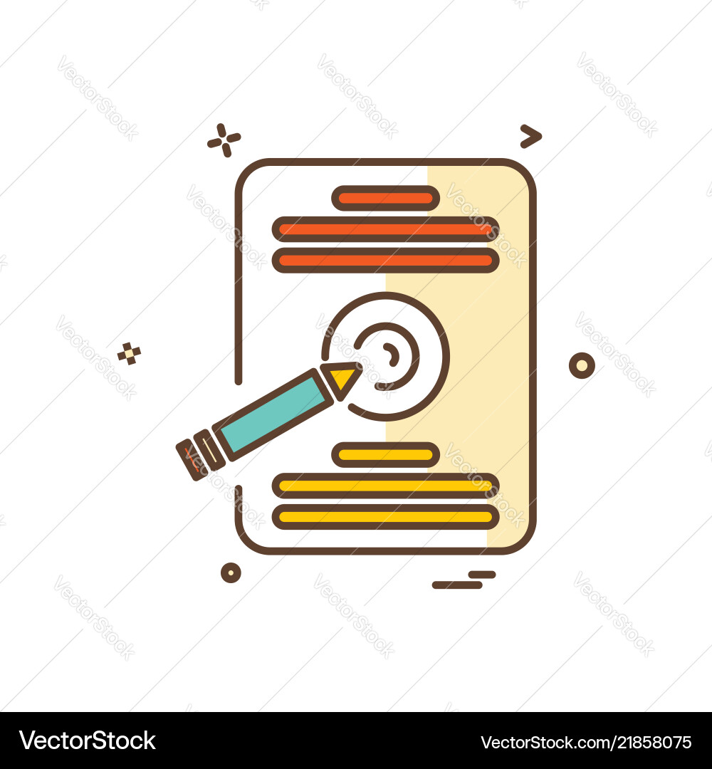 Document icon design Royalty Free Vector Image