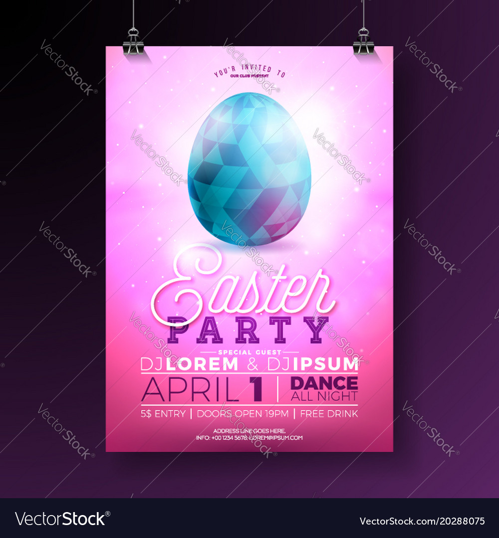 easter party flyer with easter party flyer