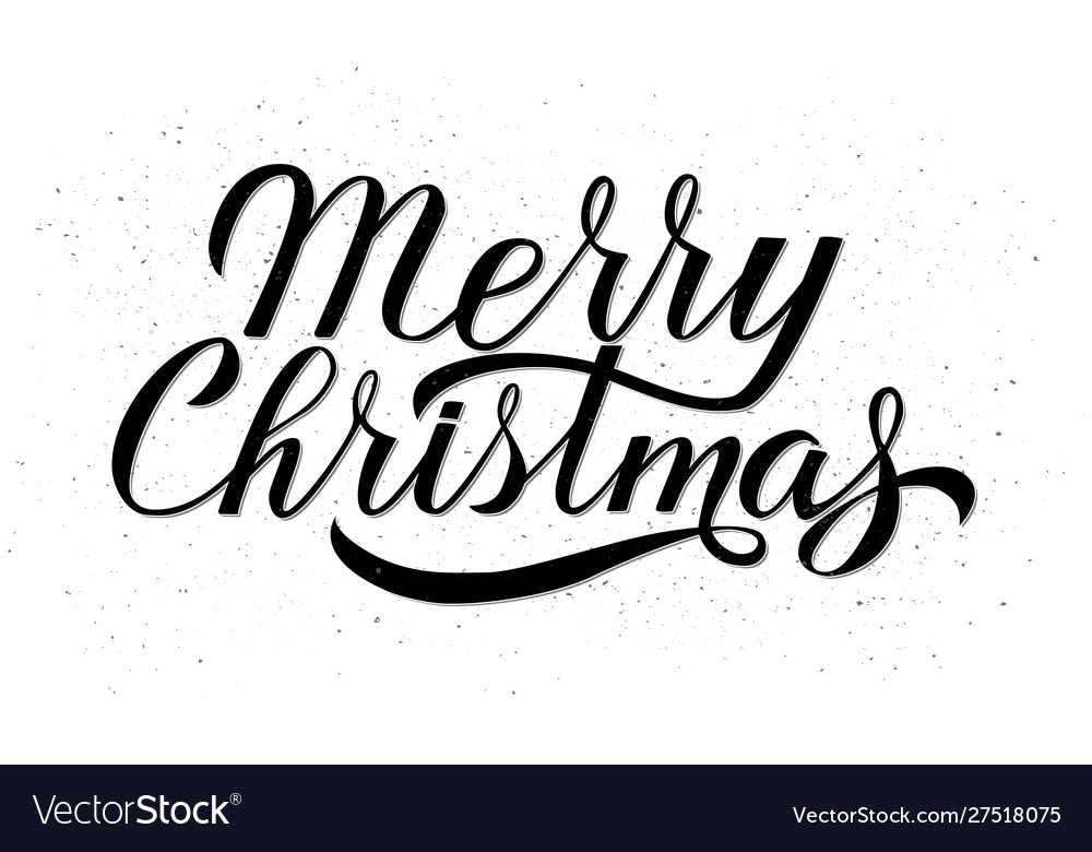 merry-christmas-calligraphy-lettering-white-vector-image