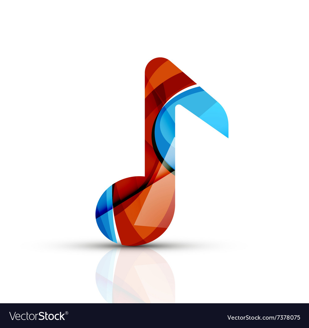 Music note logo Royalty Free Vector Image - VectorStock