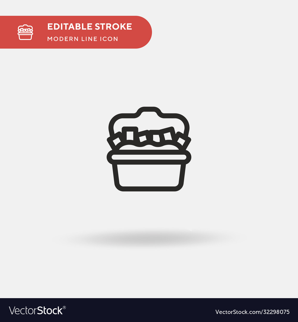 Poutine simple icon symbol Vector Image Poutine simple icon symbol
