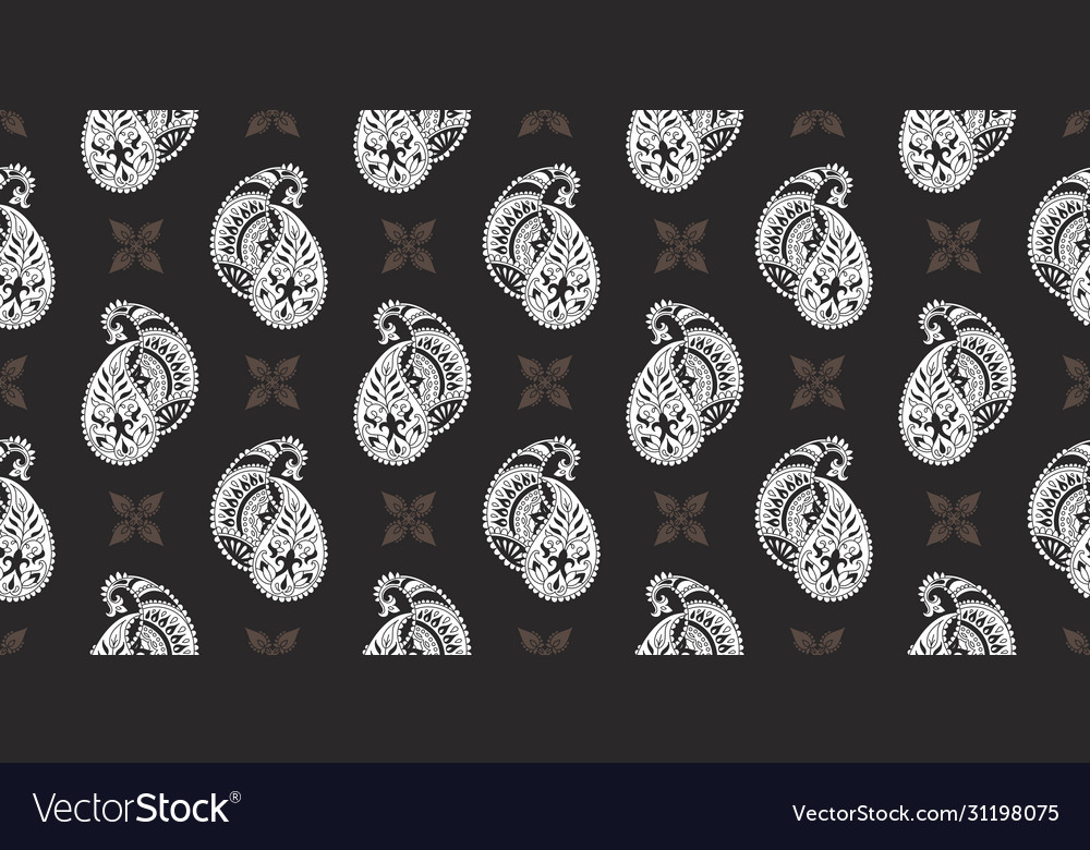 Rectangular seamless boho print design
