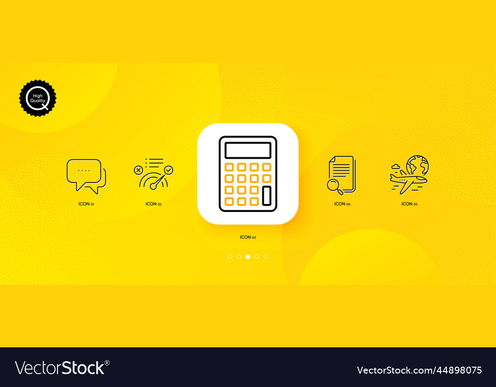 Search file message and international flight vector image Search file message and international flight