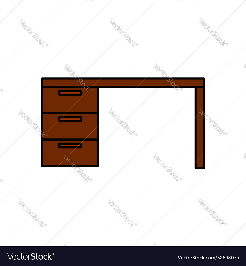 Table design template vector image Table design template