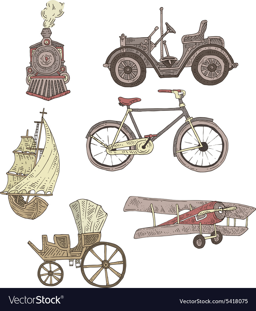 Vintage Transportation Royalty Free Vector Image