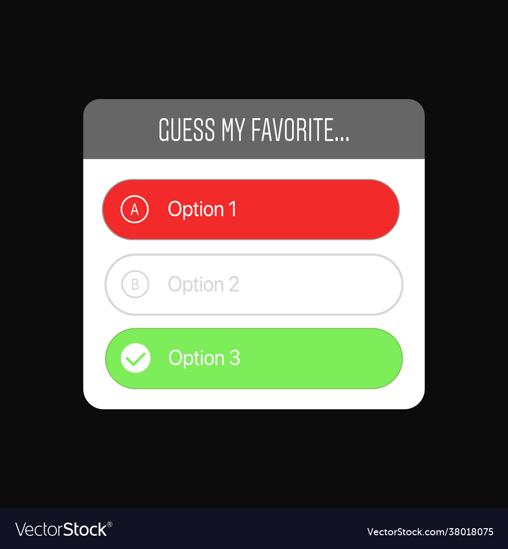 Falsche Antwort auf Quiz Option Aufkleber erraten meine vector image Falsche Antwort auf Quiz Option Aufkleber erraten meine