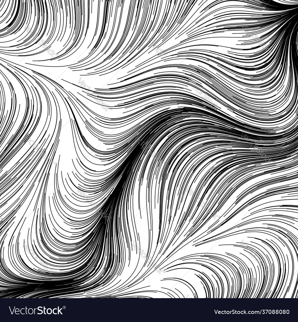 Abstract render random wavy curvy writhe lines