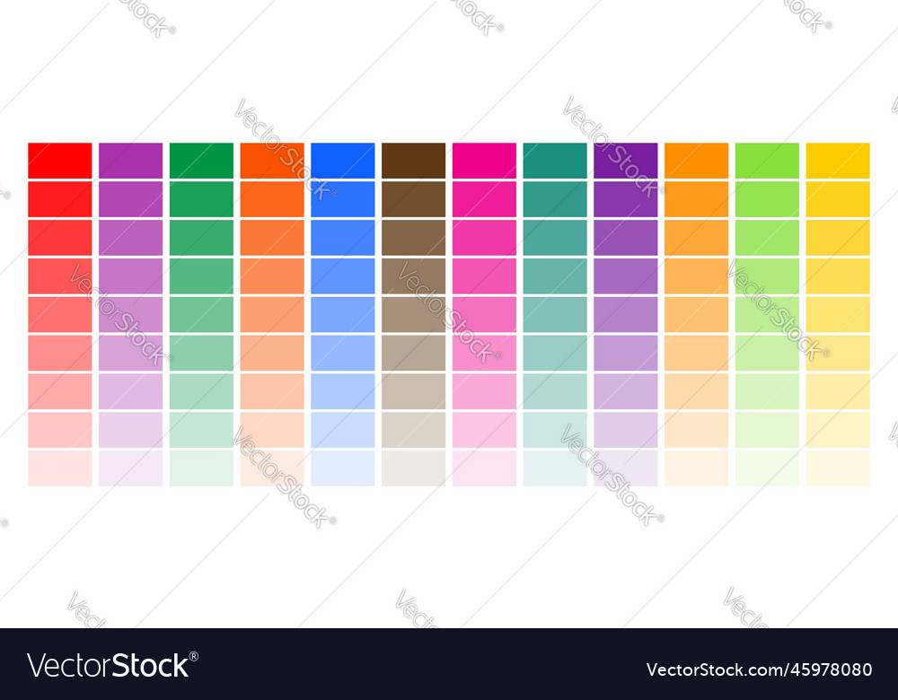 Color palette set design template Royalty Free Vector Image