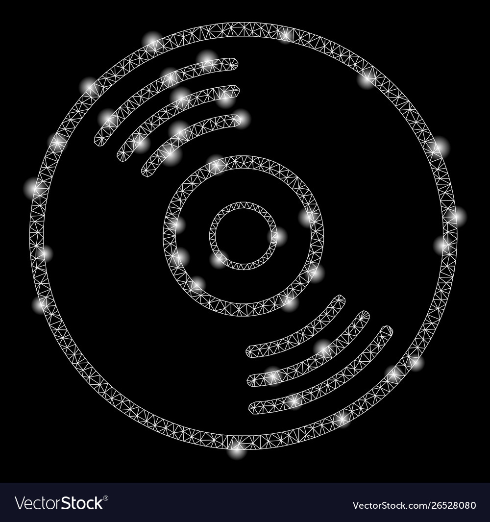 Flare Mesh 2d Music Disk With Flare Spots