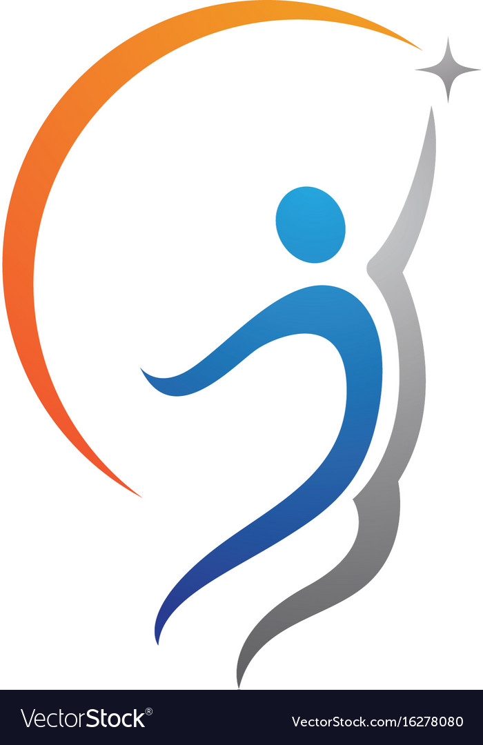 Menschliches Zeichen Logo Zeichen Gesundheit Pflege