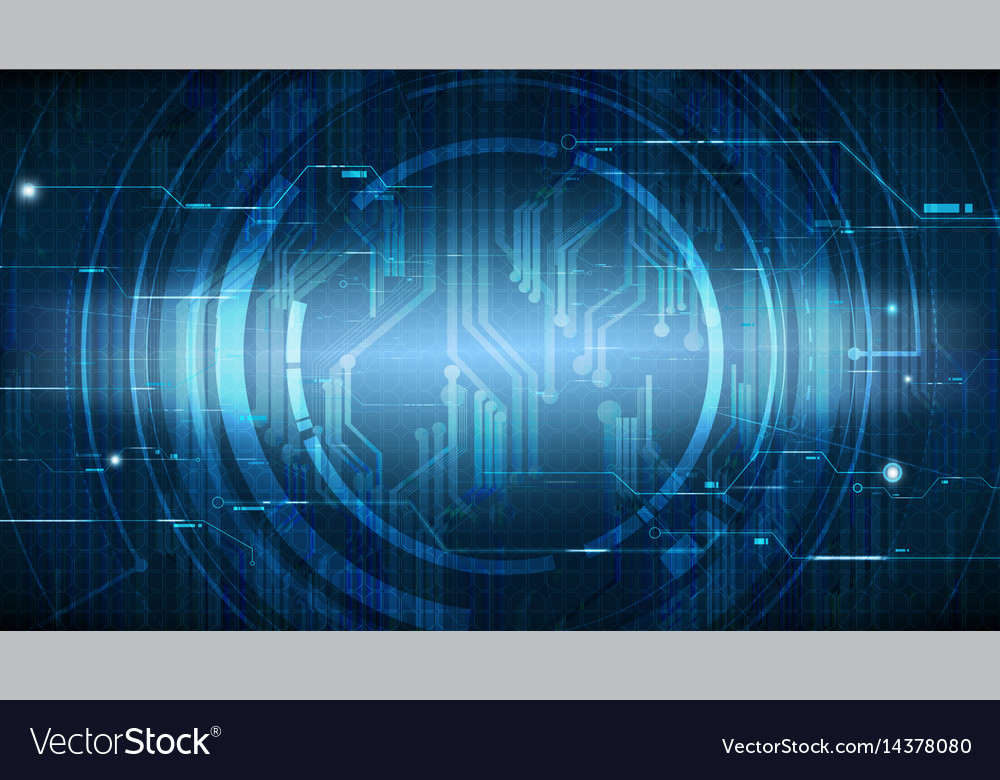 Technological hud interface circuit background
