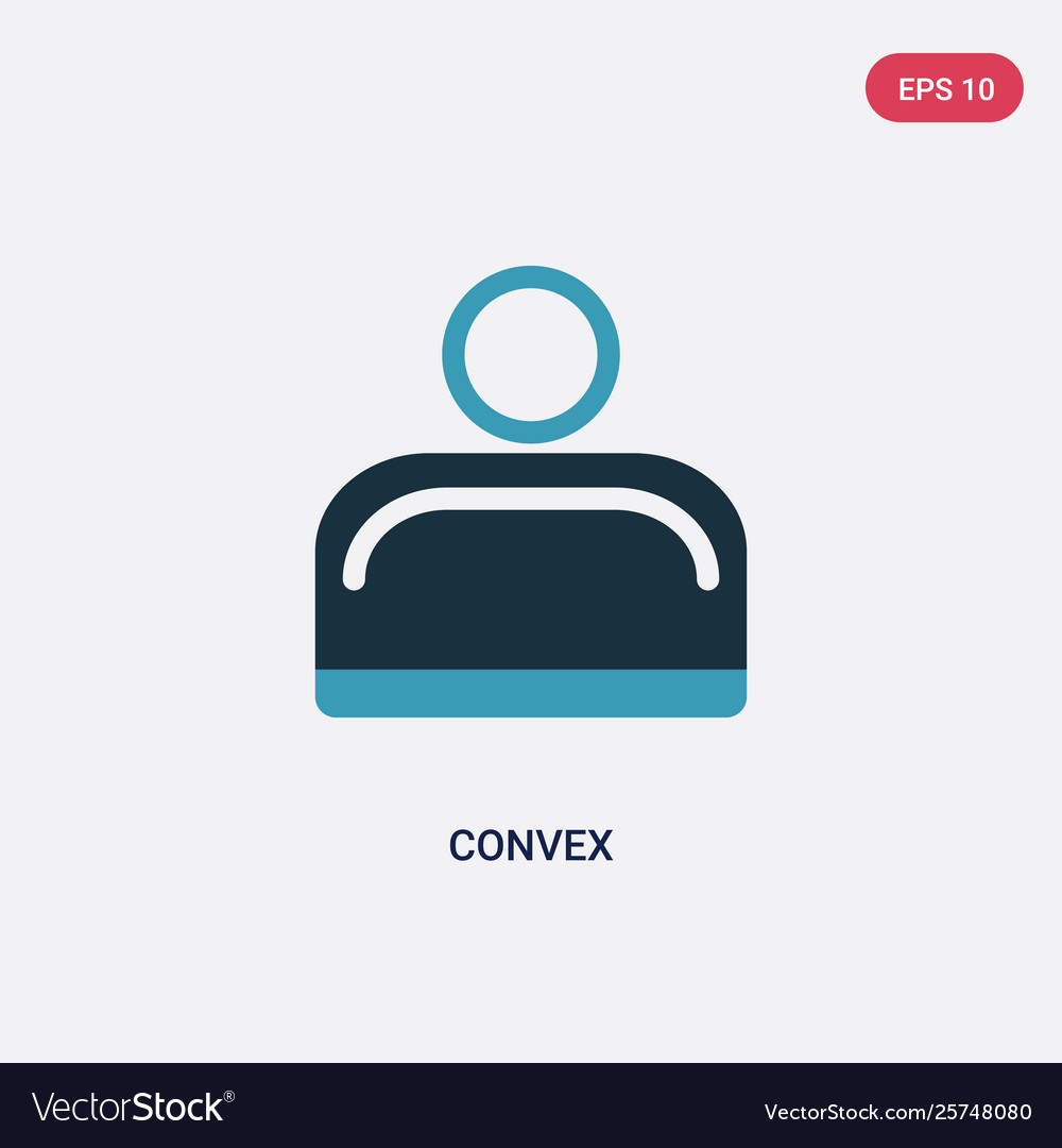 Two color convex icon from science concept