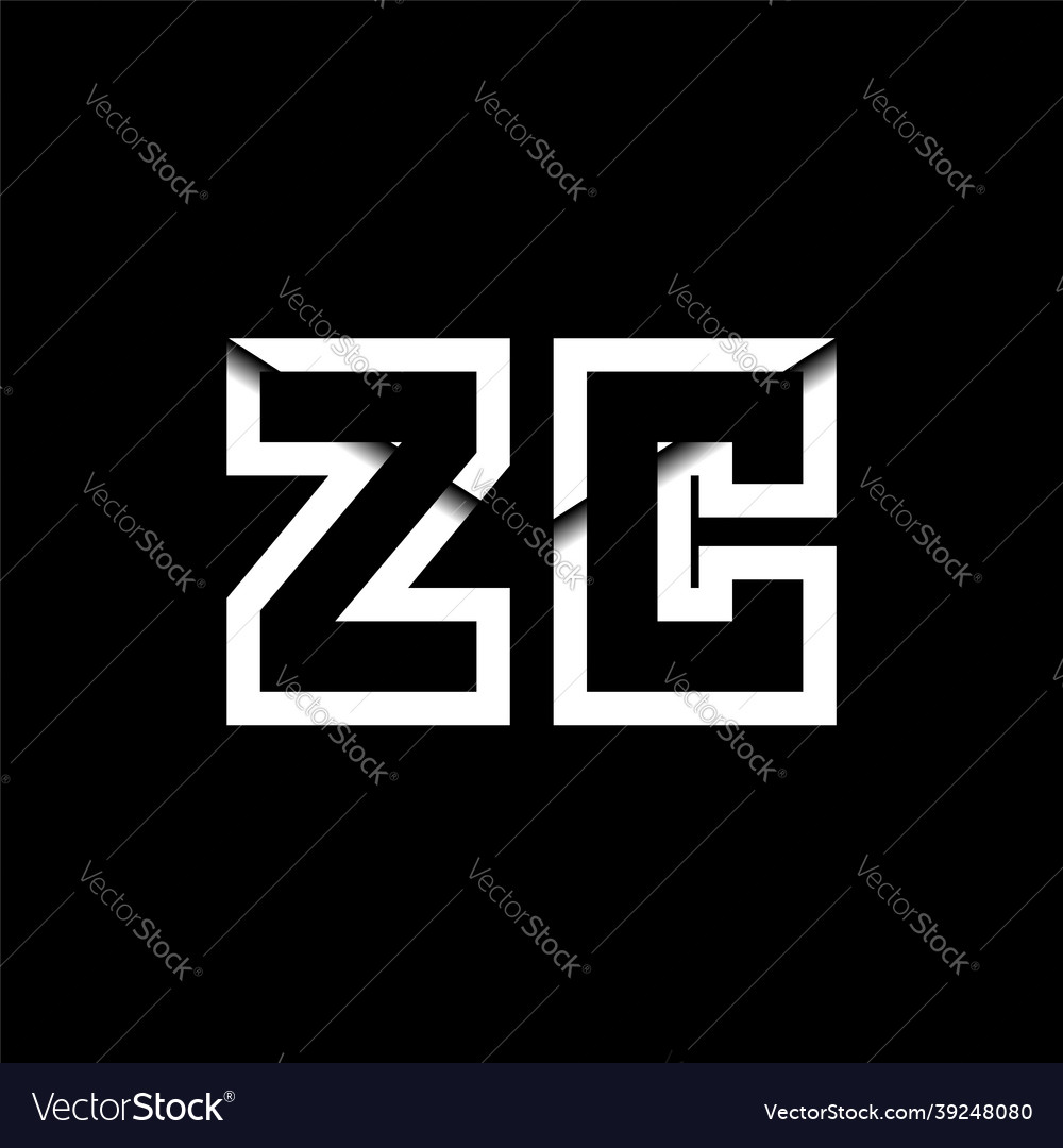 Zc monogram envelope shape style
