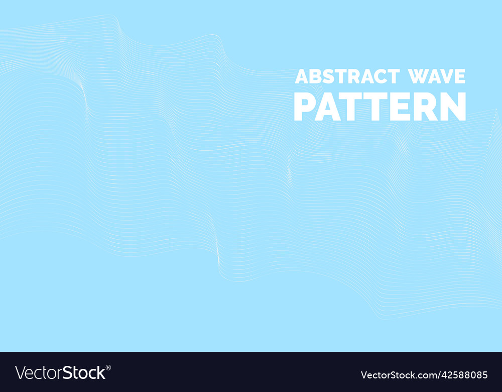 Abstract wave pattern wavy thin line background vector image Abstract wave pattern wavy thin line background