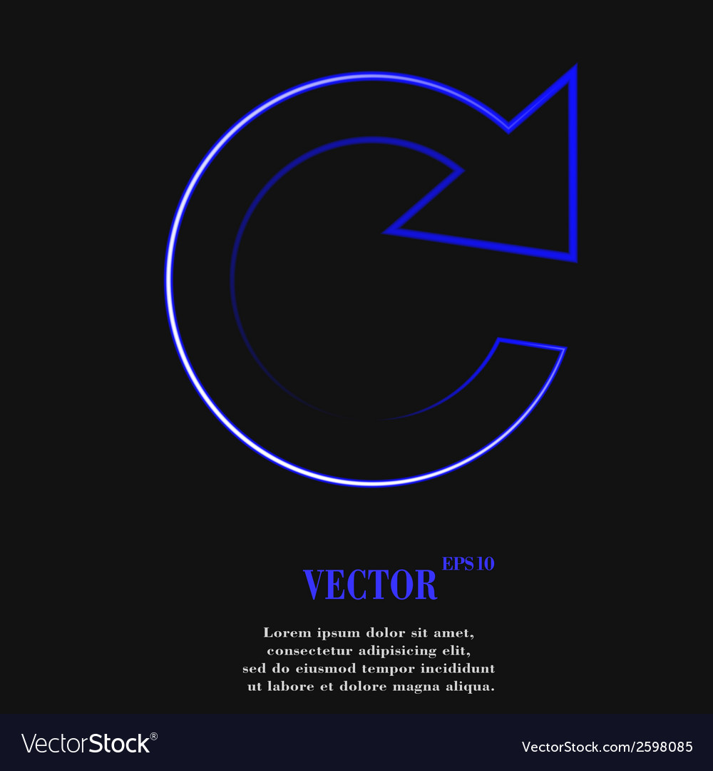 Arrow update flat modern web button and space