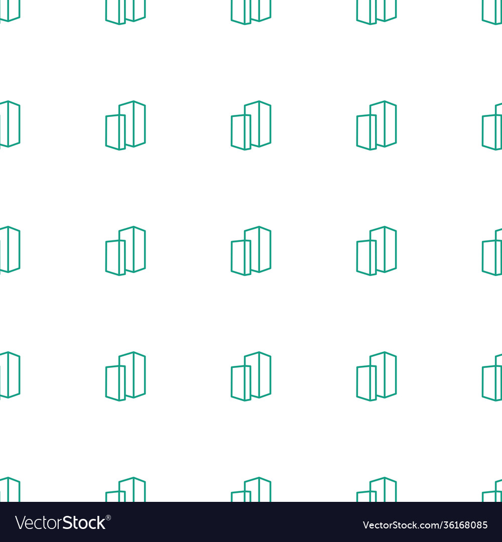 Building icon pattern seamless white background