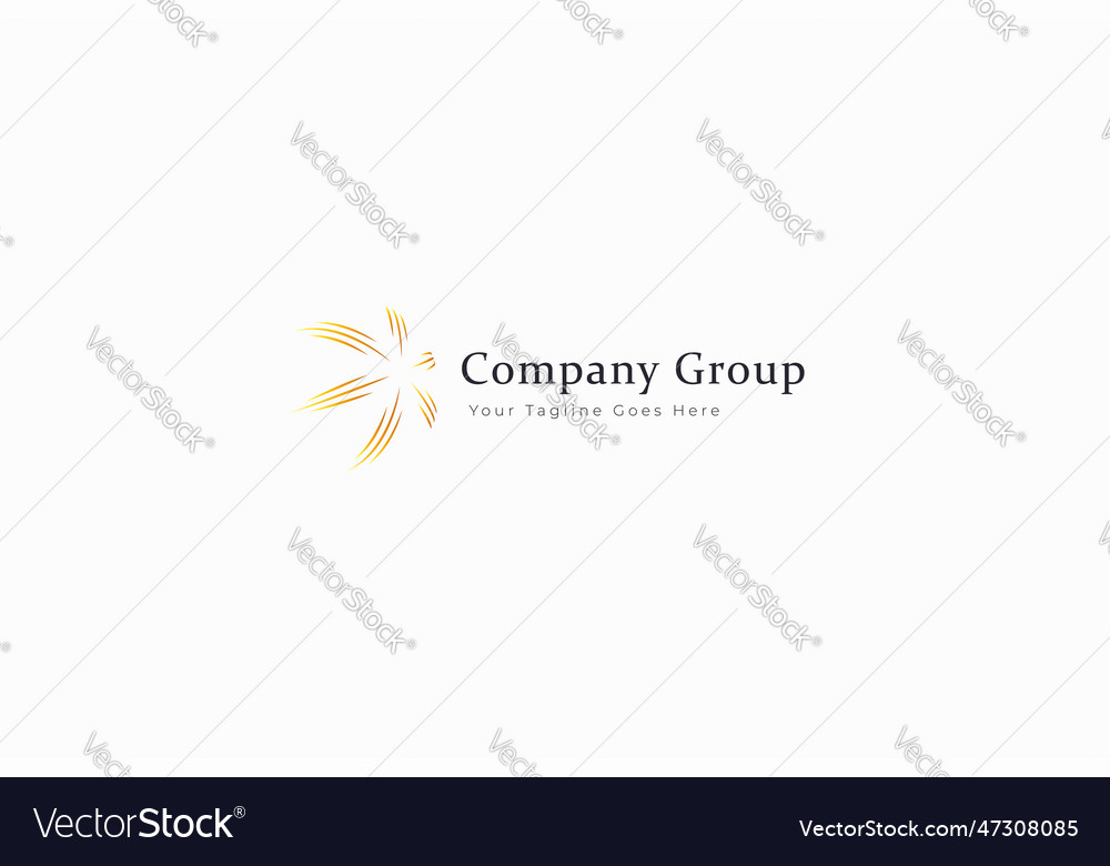 Company group professional business agency logo