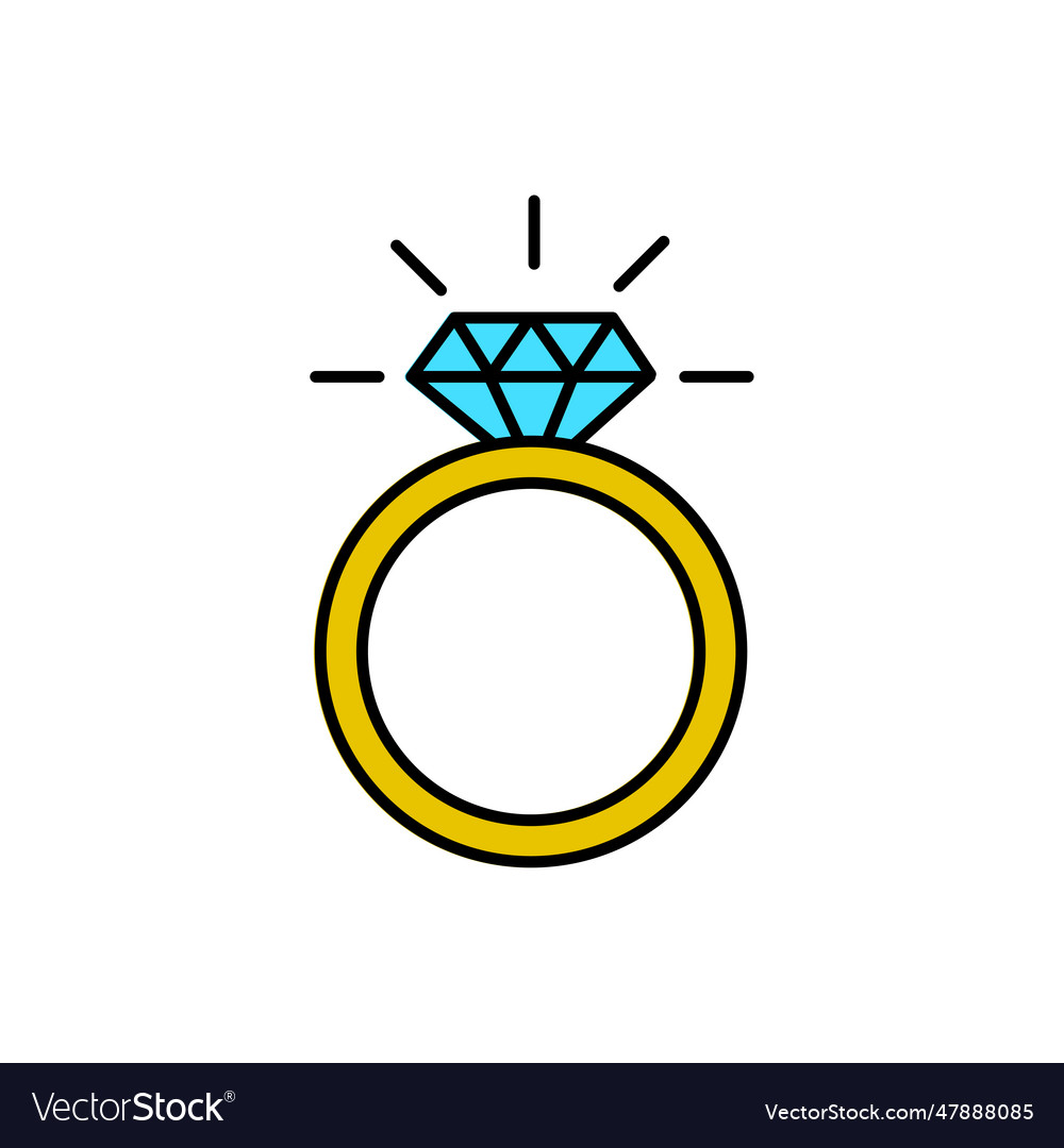 Diamond wedding ring jewelry related icon