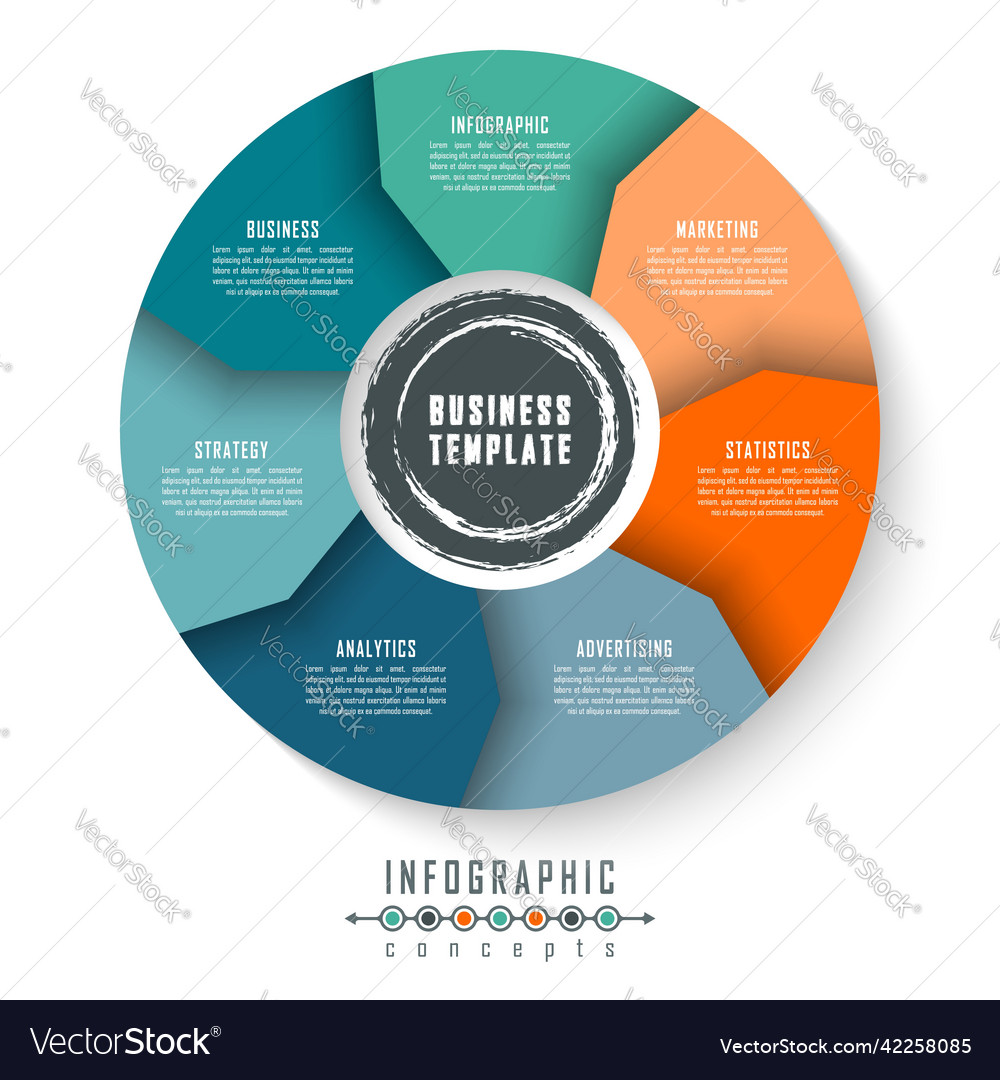 Infographic timeline template for chart diagram