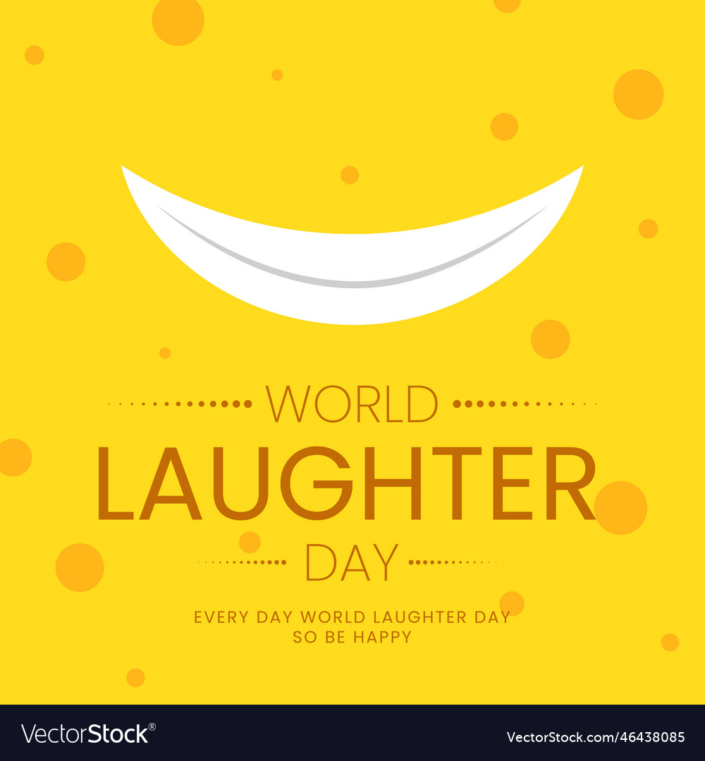 Laughter day wishing post design file Royalty Free Vector