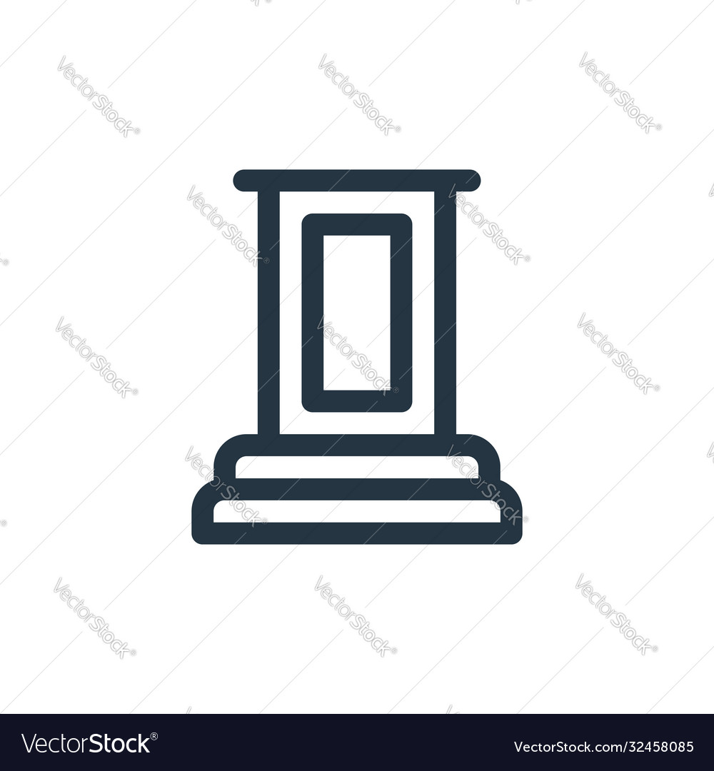 Lectern icon editable stroke vector image Lectern icon editable stroke