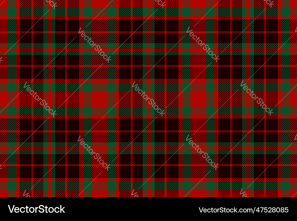 Plaid background check seamless pattern in red Vector Image