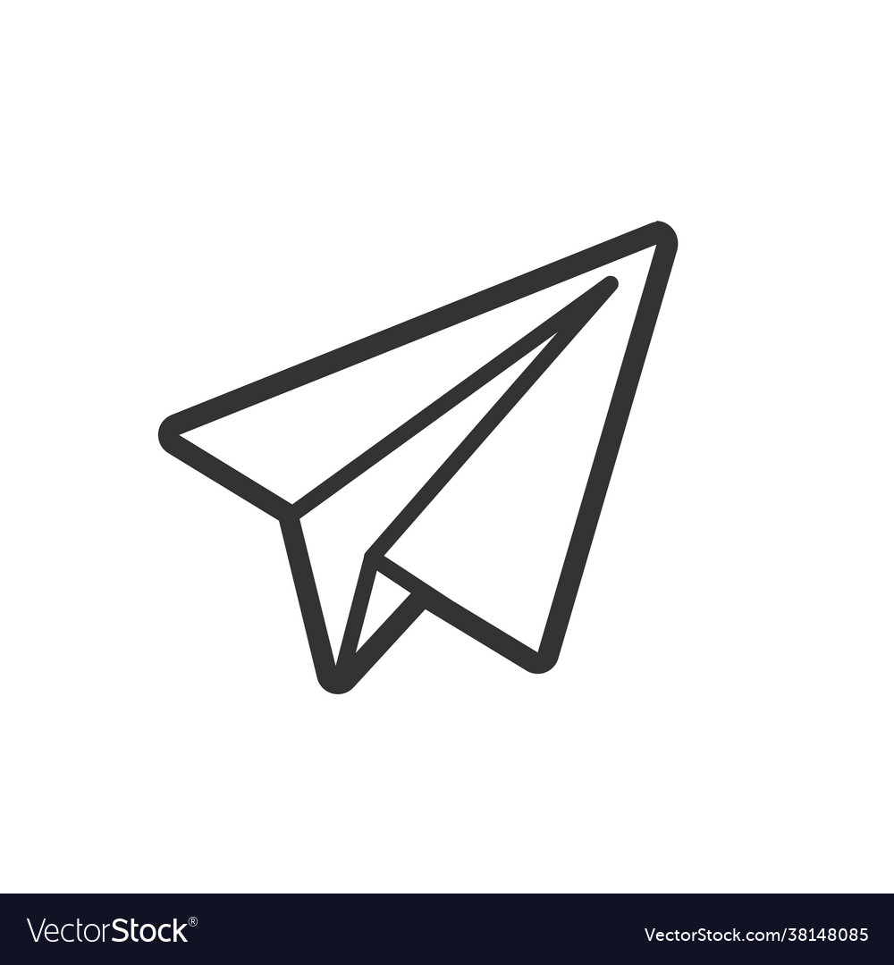 Send message line icon set mail vector image Send message line icon set mail
