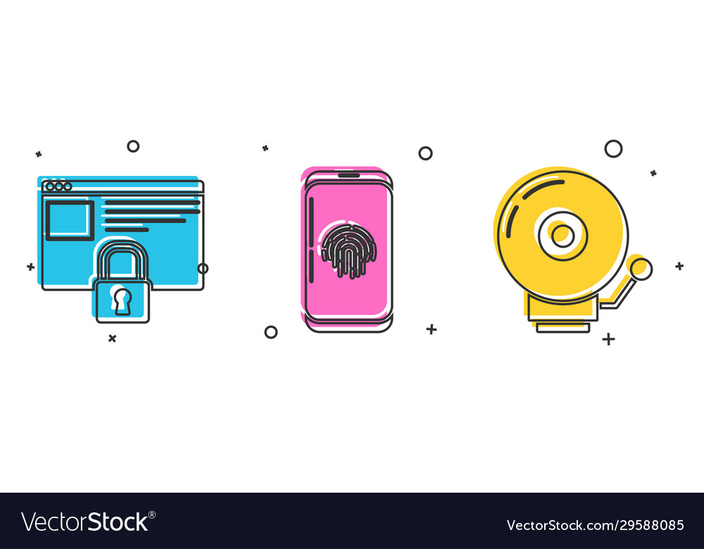 Set secure your site with https ssl smartphone vector image Set secure your site with https ssl smartphone