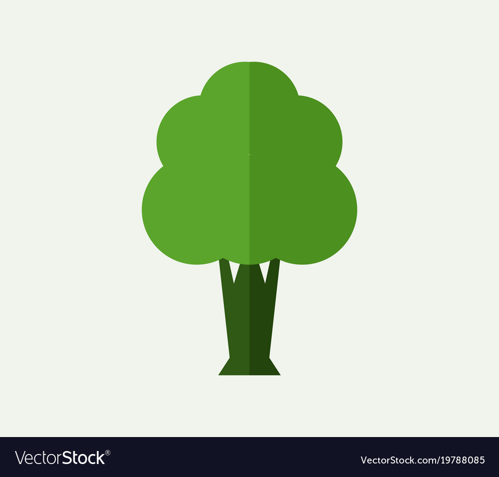 Tree icon on white background