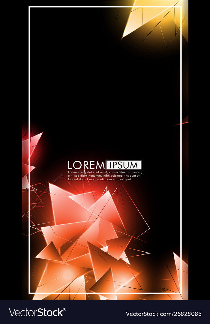 Vertical triangle background abstract composition Vector Image Vertical triangle background abstract composition