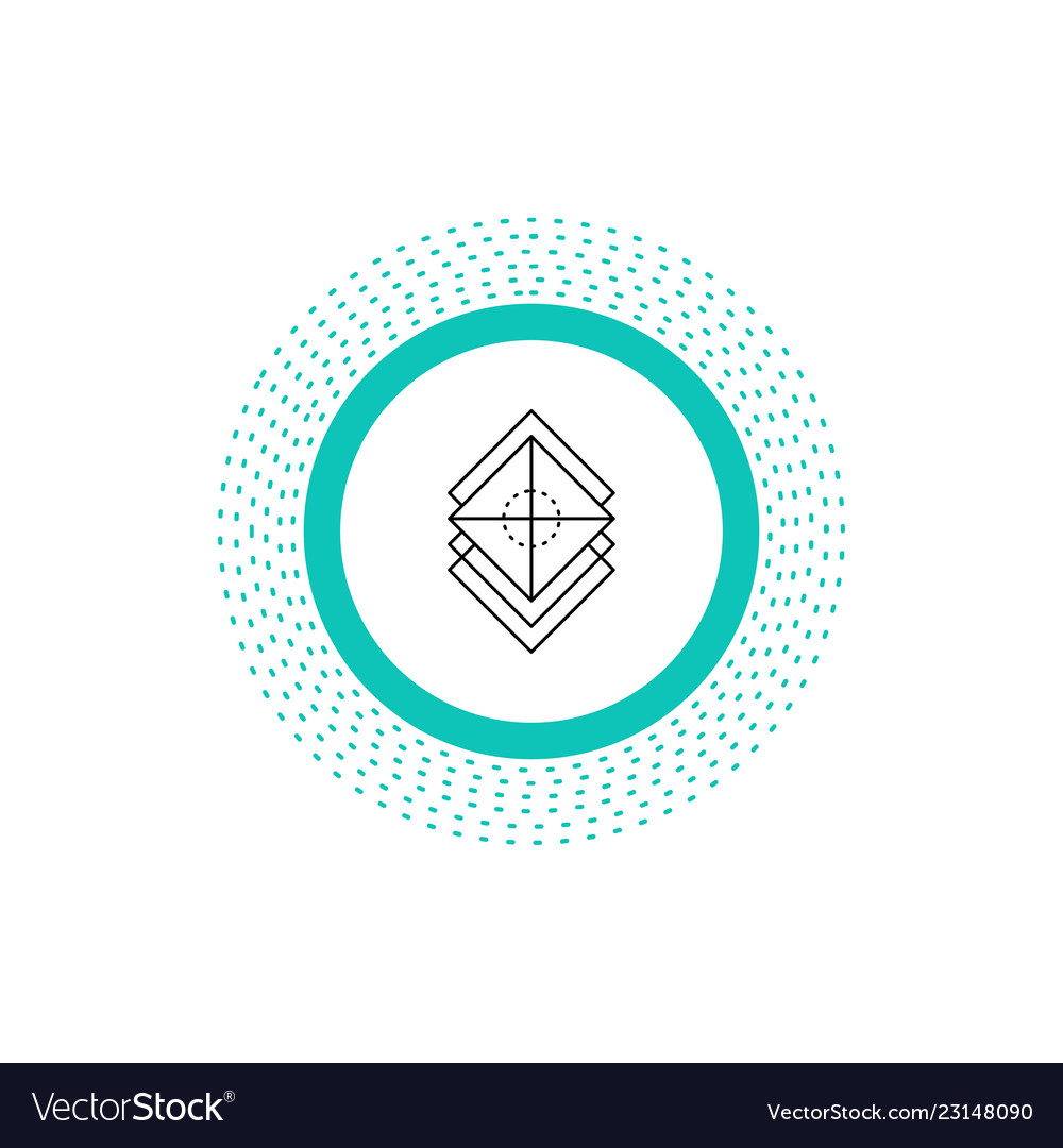 Arrange-Design-Schichten Stack Layer-Line-Symbol vector image Arrange-Design-Schichten Stack Layer-Line-Symbol