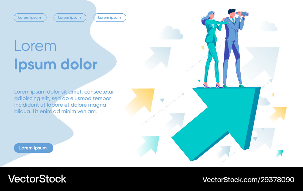 Business strategy and venture risks evaluation Vector Image