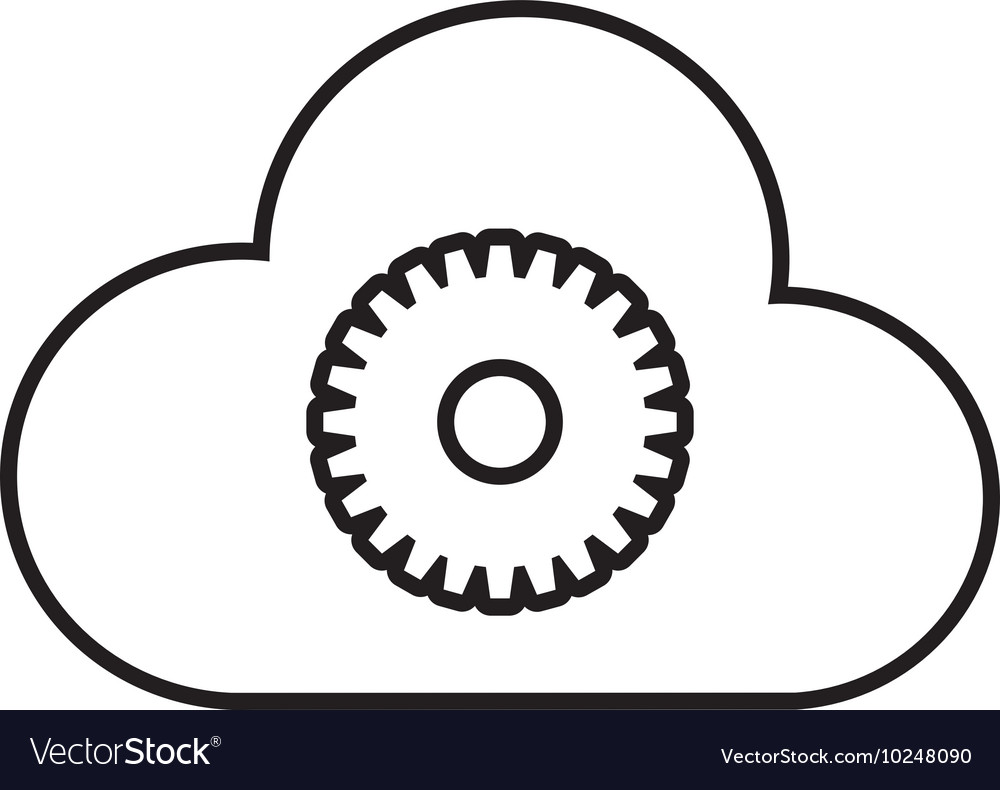 Cloud computing communication icon