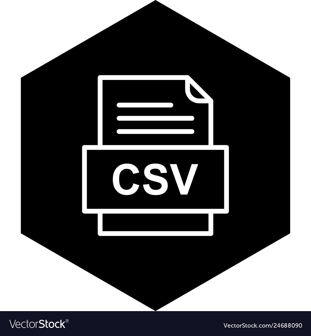 Csv file document icon