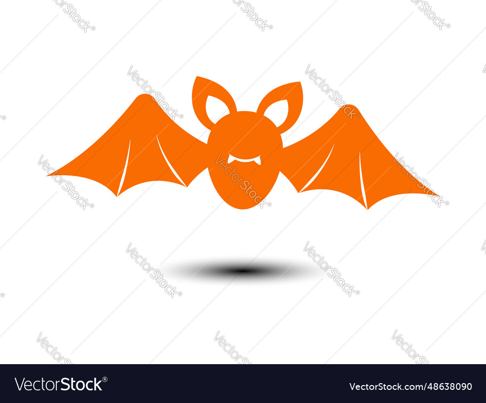 Halloween scary dracula flying bat