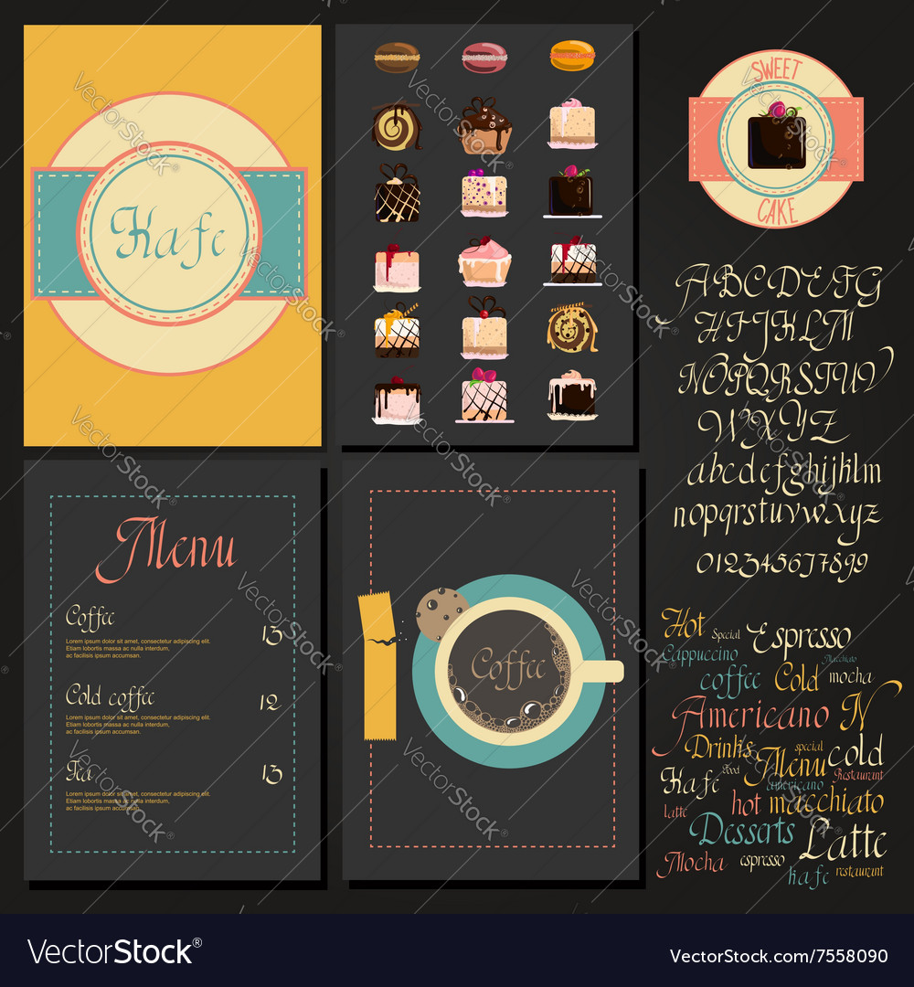 Kafe menu set