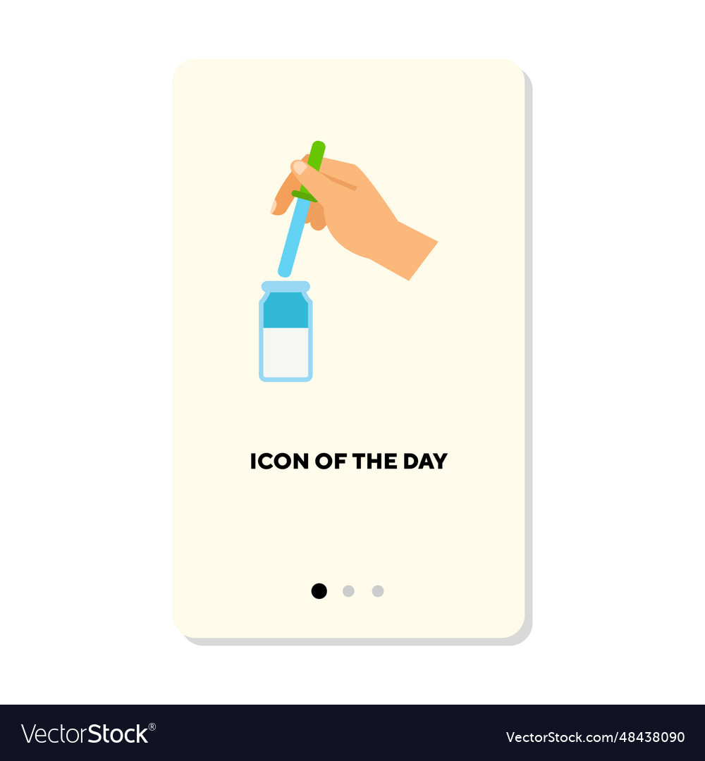 Lab analyses flat icon vector image Lab analyses flat icon