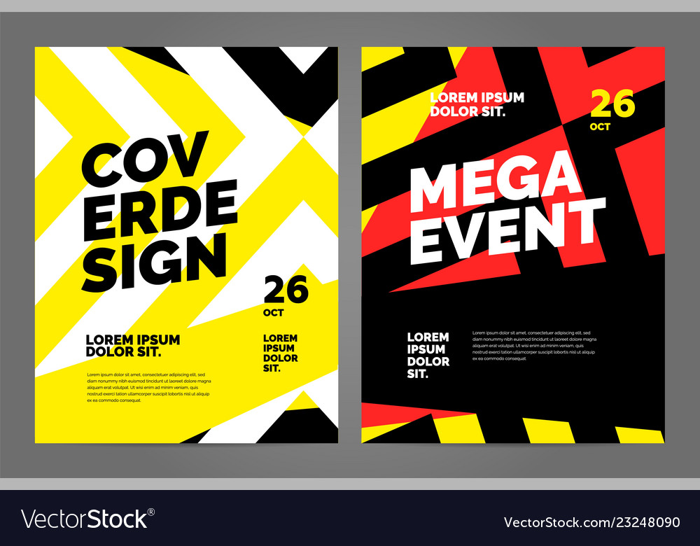 Layout poster template design for sport event Vector Image