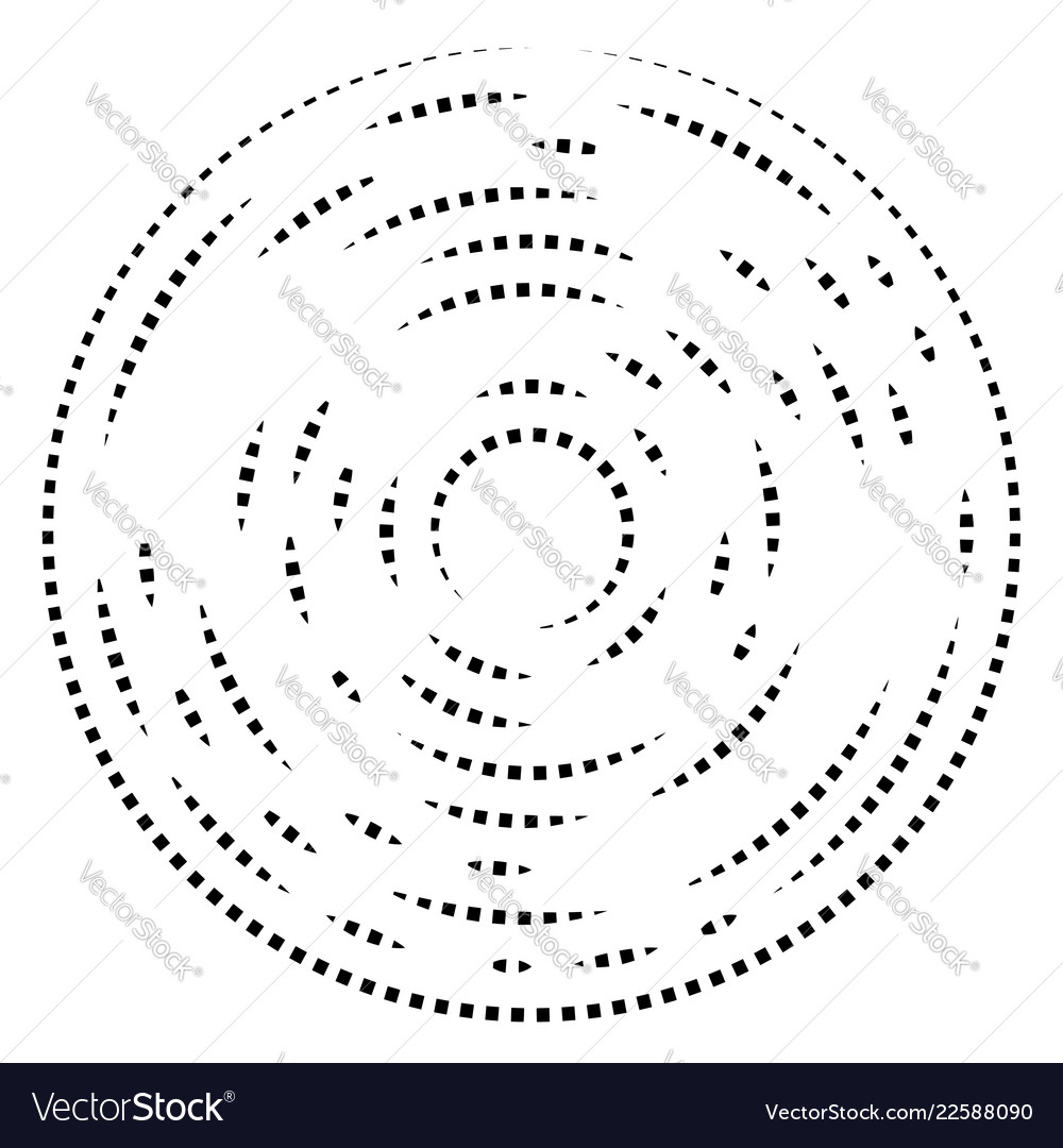 Random konzentrische Segmentkreise rund vector image Random konzentrische Segmentkreise rund