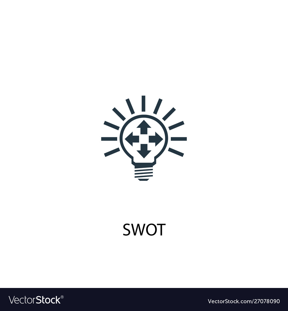 Swot icon simple element