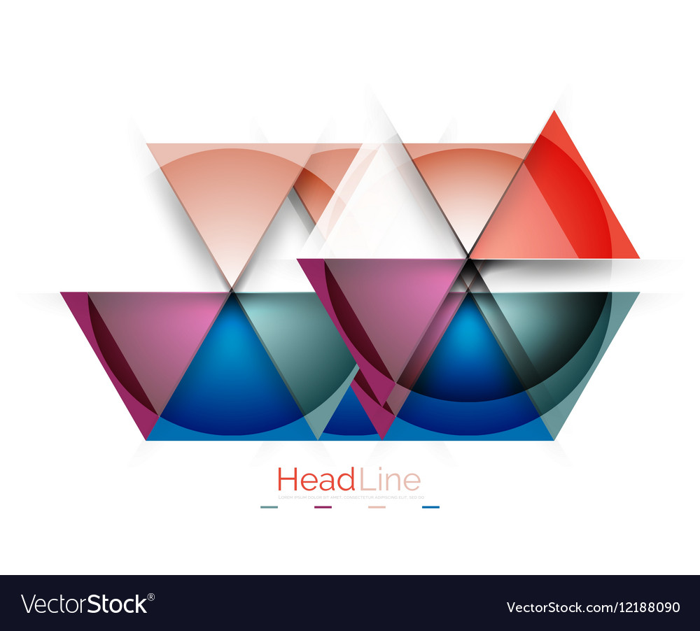 Triangle abstract background