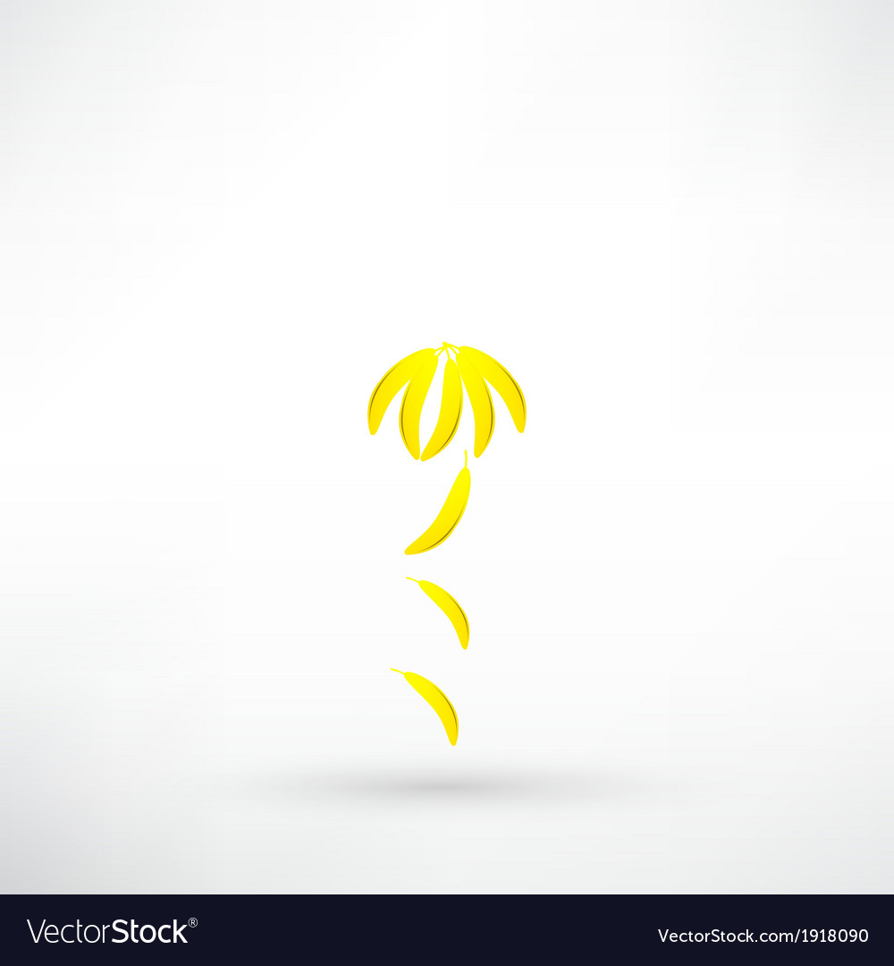 Yellow banana icon