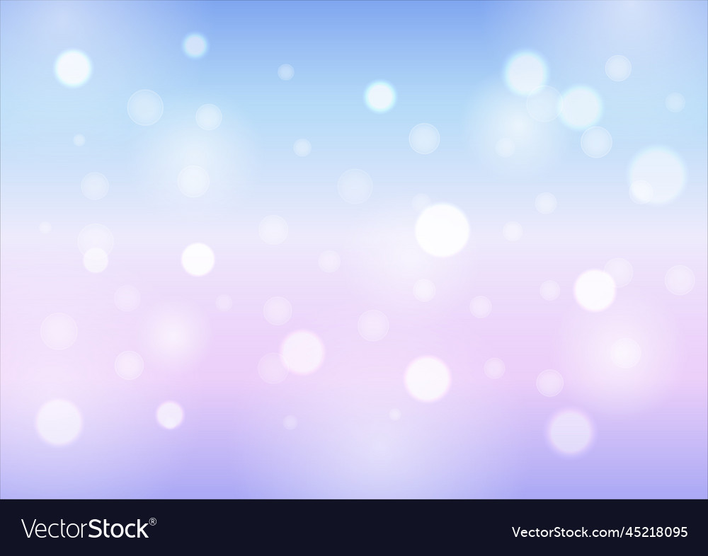 Abstract gradient background bokeh light on blue vector image Abstract gradient background bokeh light on blue