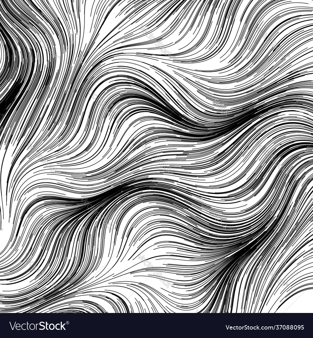Abstract render random wavy curvy writhe lines Vector Image Abstract render random wavy curvy writhe lines