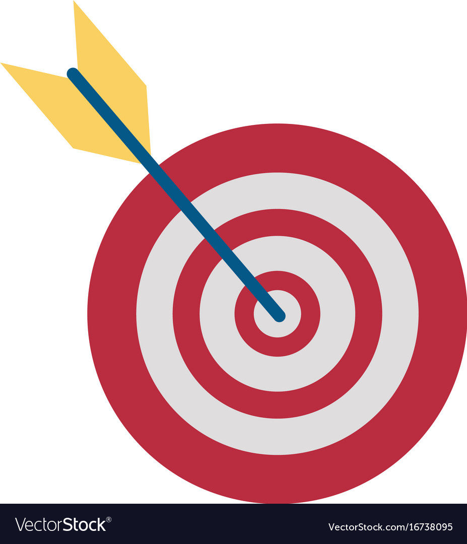 Bullseye or dartboard icon image Royalty Free Vector Image