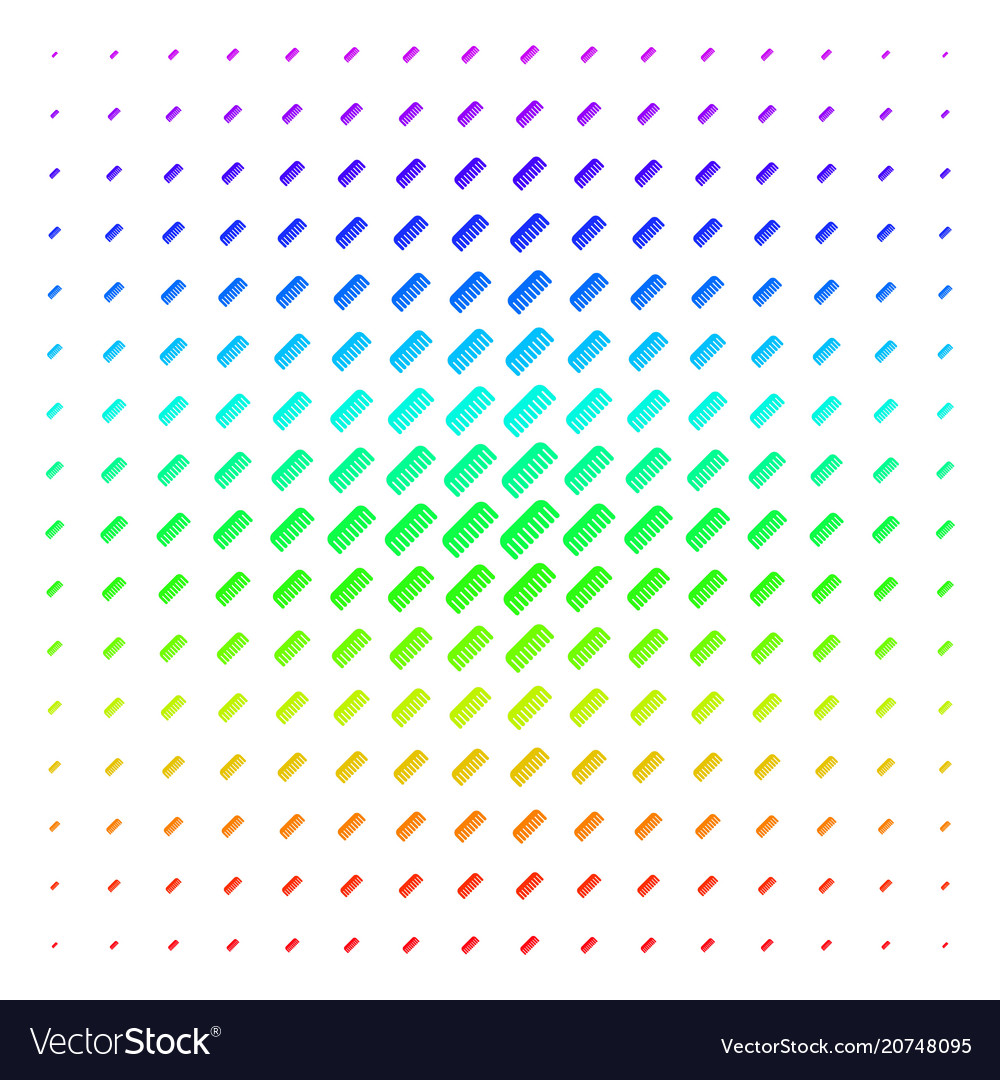 Comb shape halftone spectrum pattern