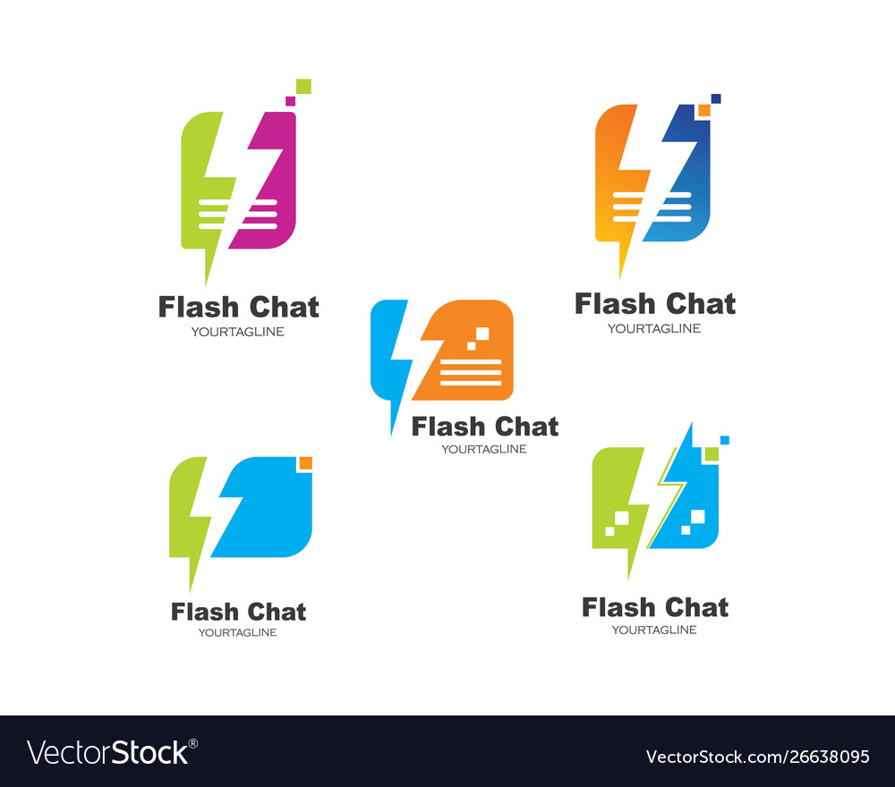 Lightning Chat Icon - Speed Message