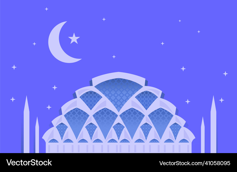 Modern artistic mosque islamic background Vector Image